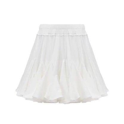 White Ruffles Skirt