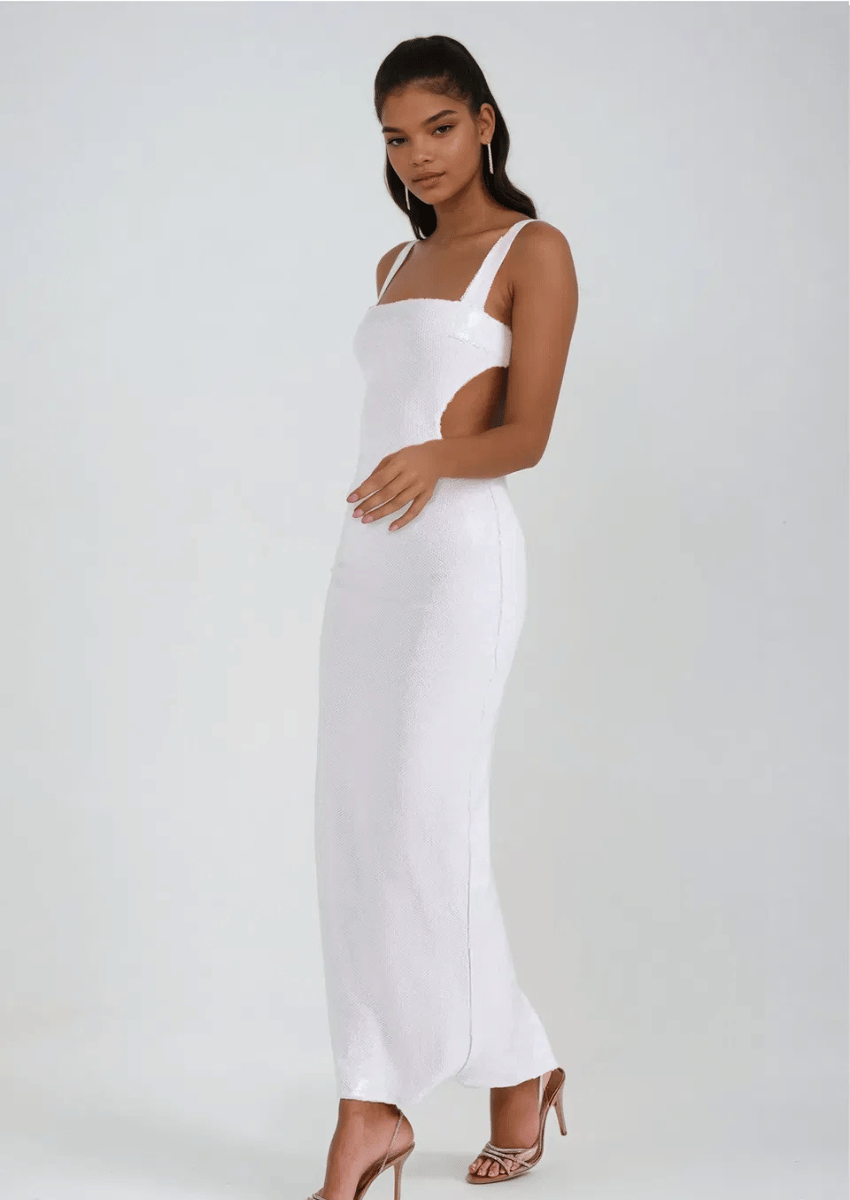 White Maxi Dress Trendy & Elegant | Mabel Love Co. White / S White Maxi Dress Trendy & Elegant | Mabel Love Co. White / S