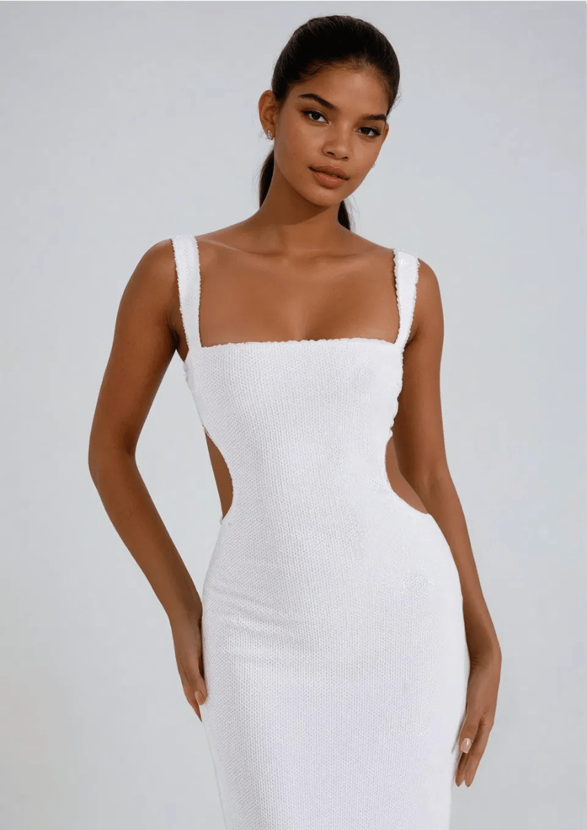 White Maxi Dress Trendy & Elegant | Mabel Love Co. White / S White Maxi Dress Trendy & Elegant | Mabel Love Co. White / S