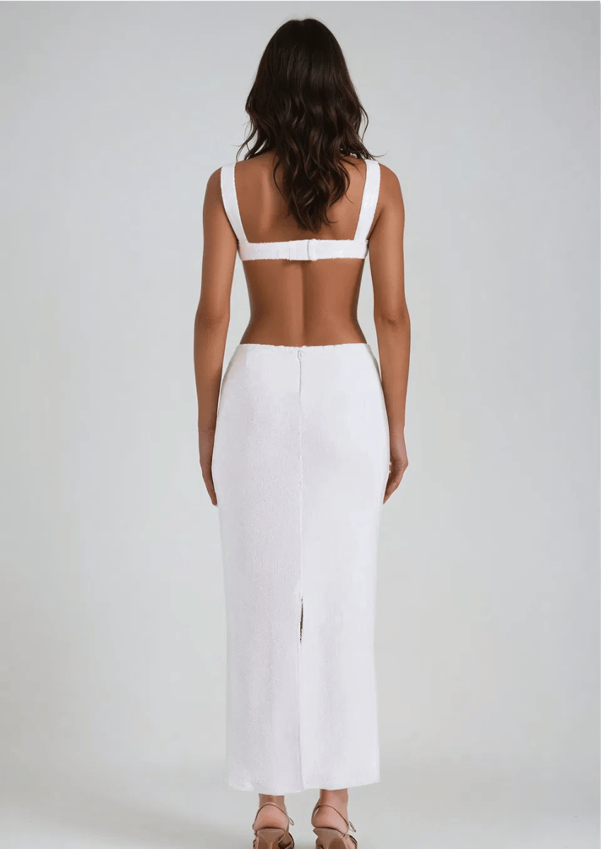 White Maxi Dress Trendy & Elegant | Mabel Love Co. White / S White Maxi Dress Trendy & Elegant | Mabel Love Co. White / S