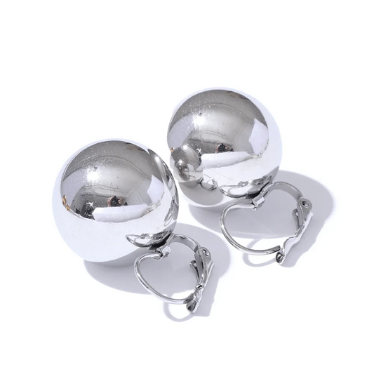 Silver Whorls Dangle Earrings