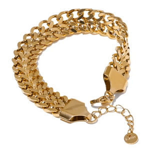 Wide Chain Cuban Bracelet - Mabel Love Co - Bracelets