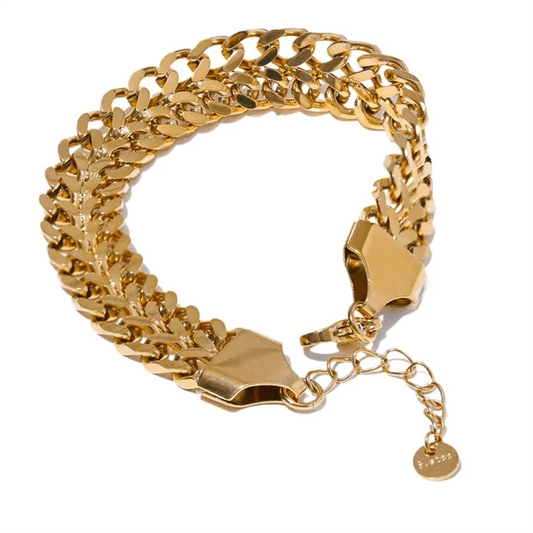 Wide Chain Cuban Bracelet