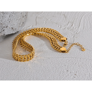 Wide Chain Cuban Bracelet - Mabel Love Co - Bracelets