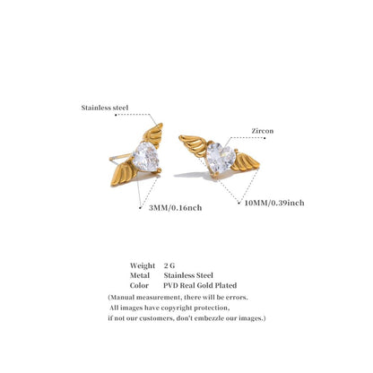 Wing Stud Earrings for Women