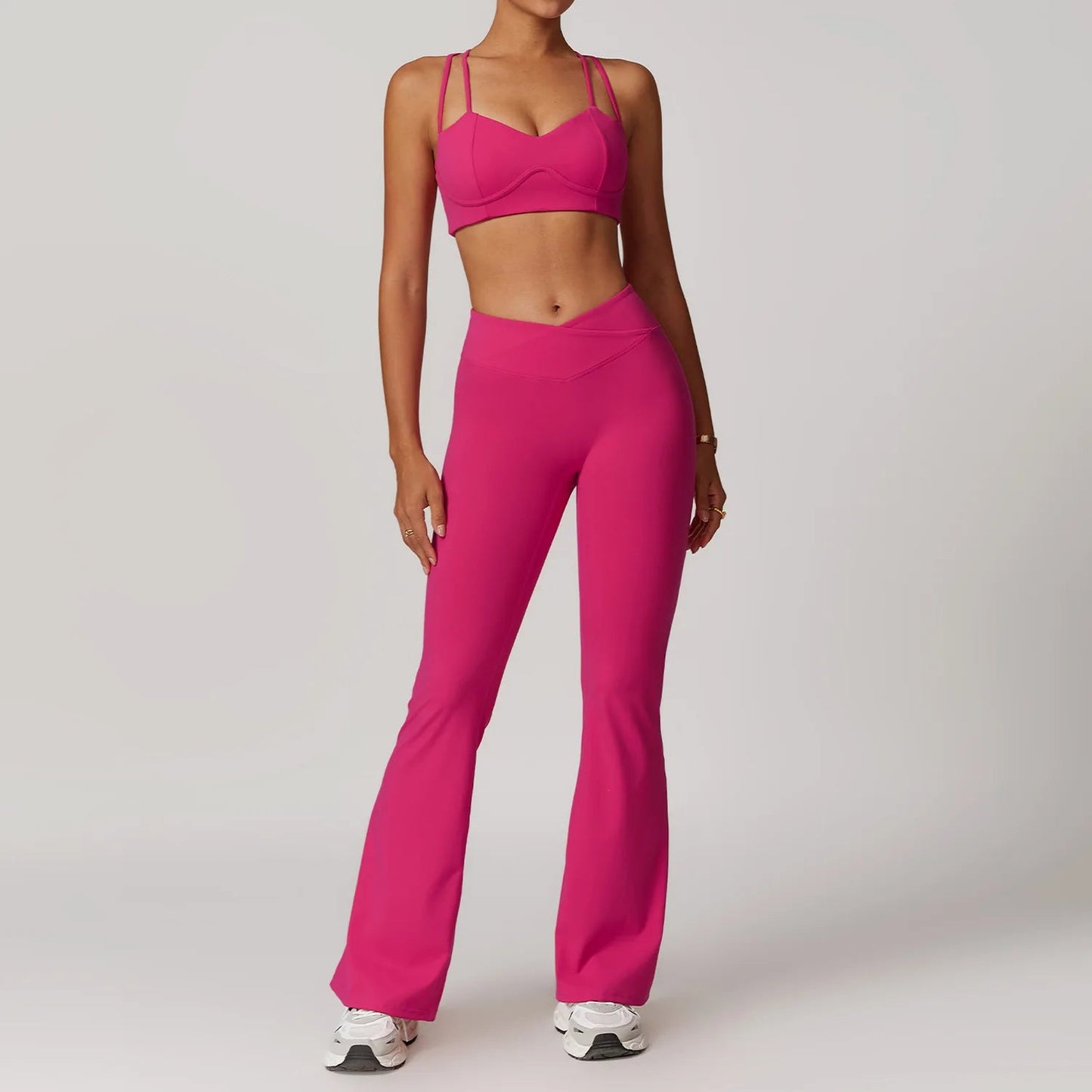 Raspberry Women's Fitness Leggings Set - 2