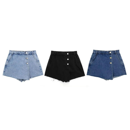 Wrap Denim Short