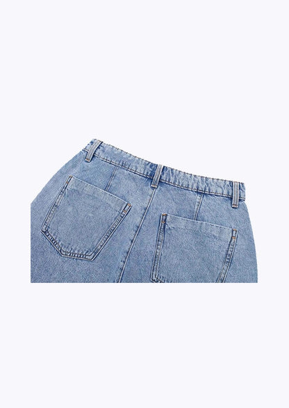 Wrap Denim Short