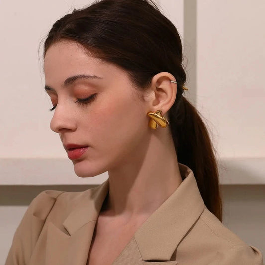 X Stud Earrings