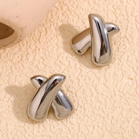 X Stud Earrings