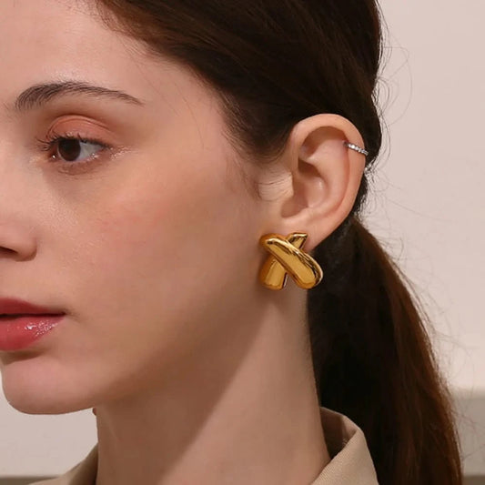 X Stud Earrings