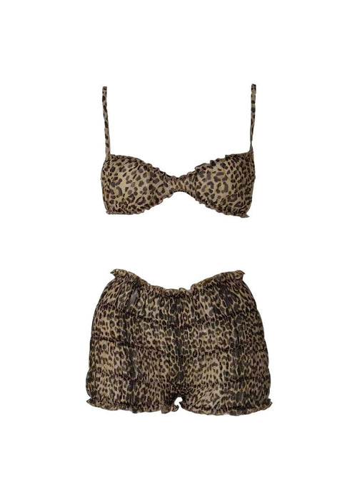 Y2k 2 piece ruffle shorts set for women