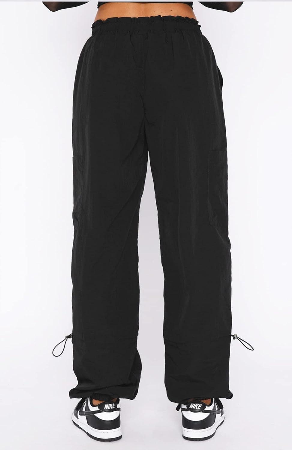 Y2K Cargo Parachute Pants