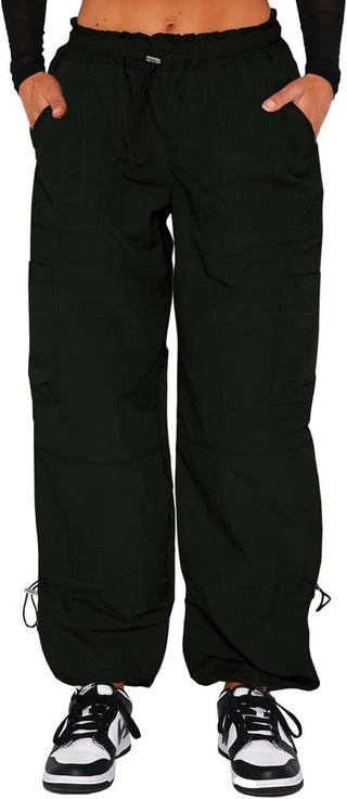 Y2K Cargo Parachute Pants