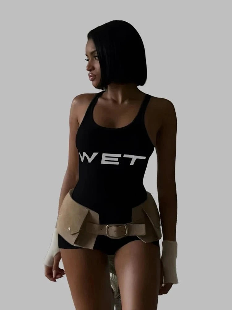 Yeezy WET Inspired Tank Top Romper