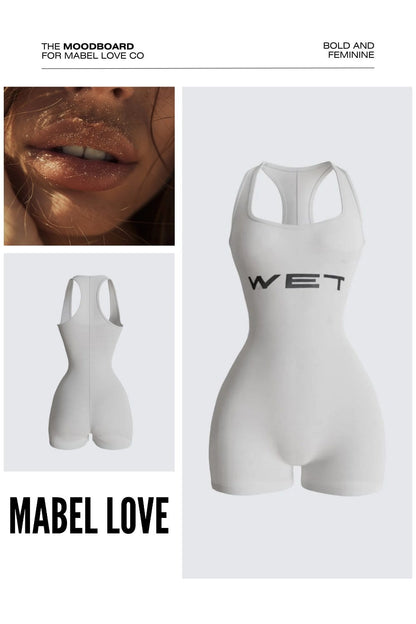 Yeezy WET Inspired Tank Top Romper