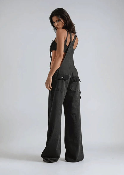 Zip Front Overalls