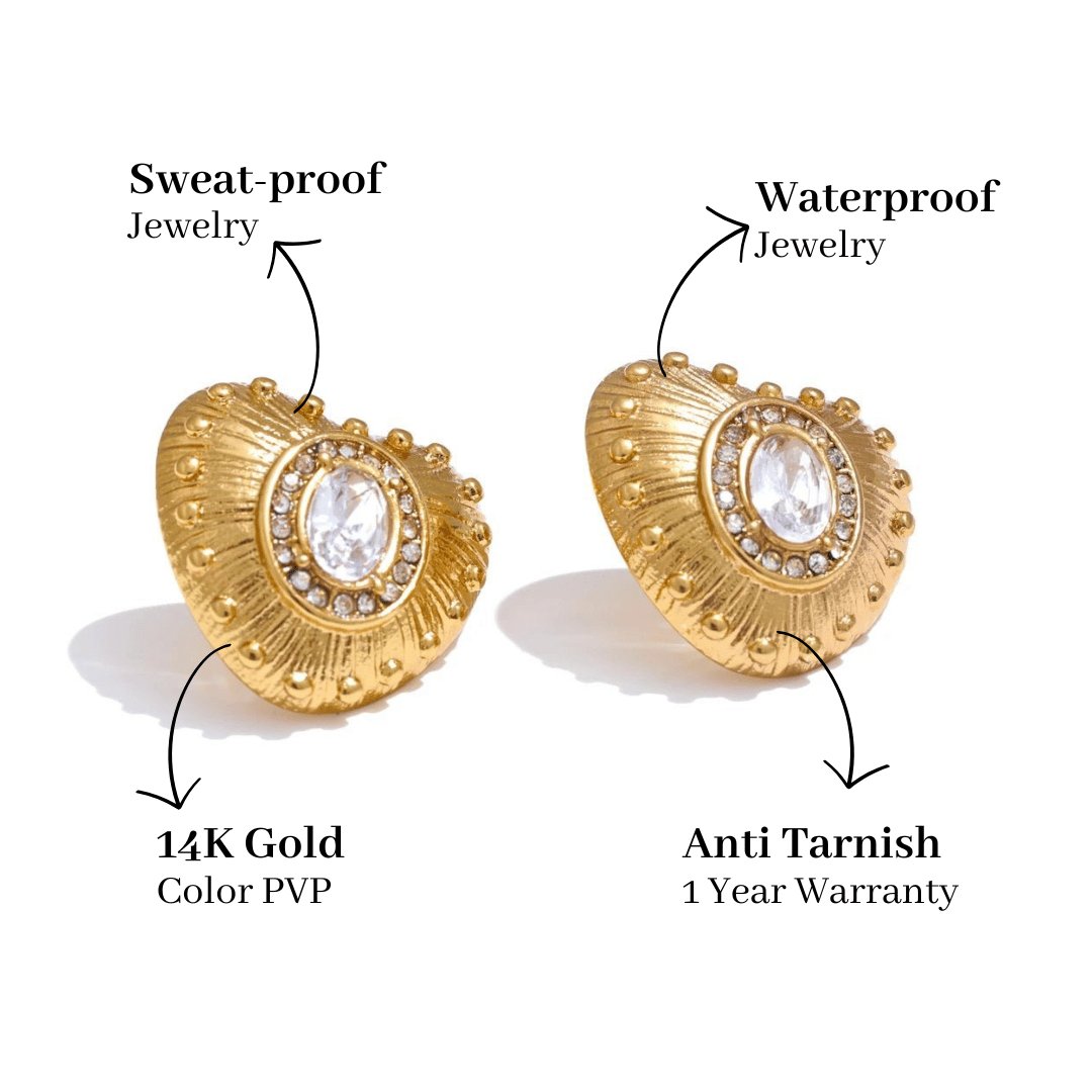 Gold Stud Earring - Mabel Love Co