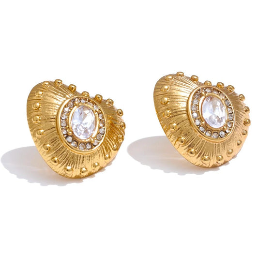 Gold Stud Earring - Mabel Love Co