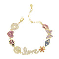  Flower Charm Necklace