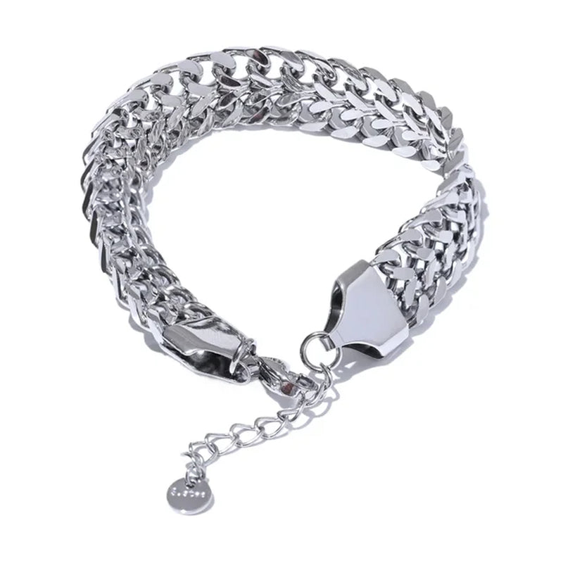 Stainless Steel Wide Chain Cuban Necklace