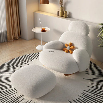 Modern White Living Room Chair 
