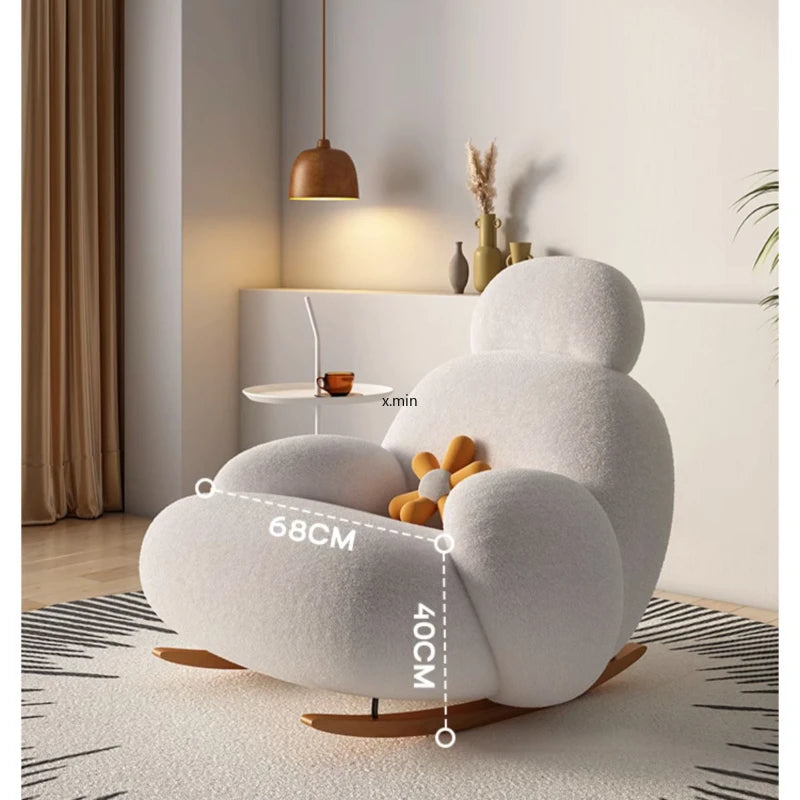Modern White Living Room Chair 
