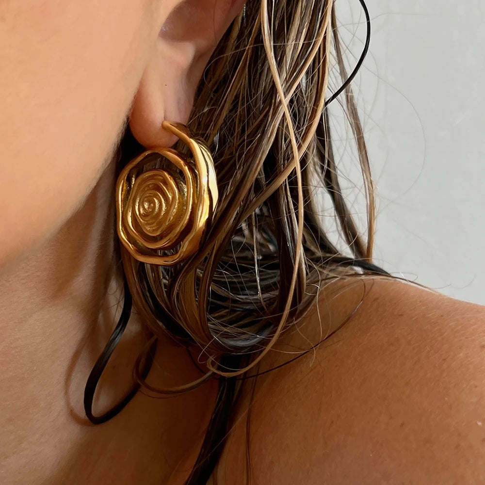 Circles Spiral Earrings