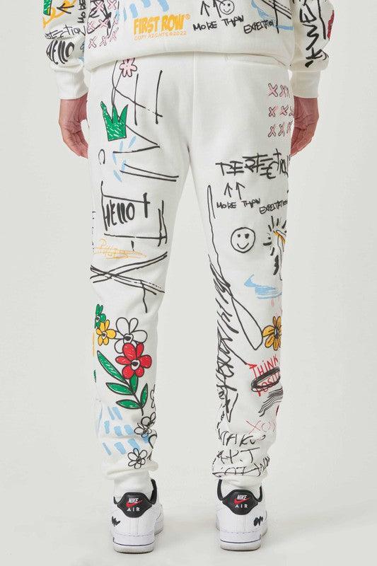 ALL OVER GRAPHIC JOGGER Mabel Love Co