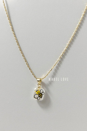 Bee Pendant Necklace Mabel Love Co